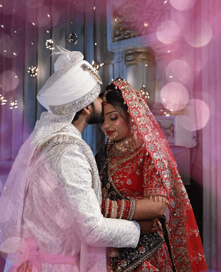 Bride and groom during a wedding photoshoot by SK Digital Photo Studio
