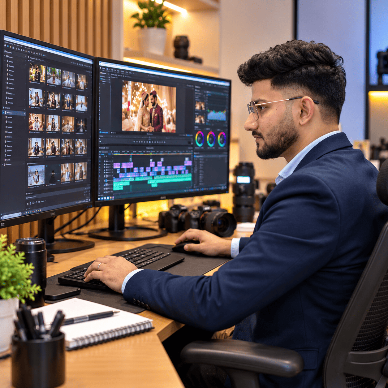 Monu Soni, videographer and video editor at SK Digital Photo Studio